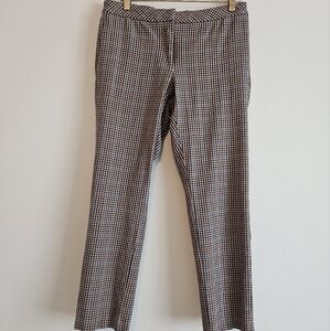 J. Jill Womn's Premium Bi-stretch Plaid Cropped Pants, Size 8, Multicolor